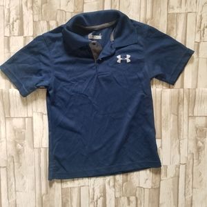 Under armour blue polo